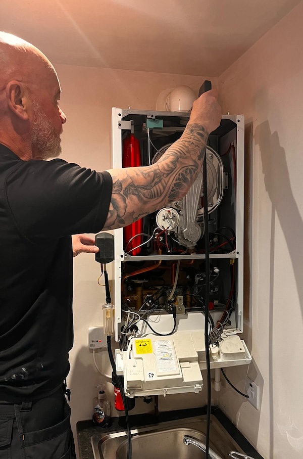 Boiler servicing by an N&B engineer